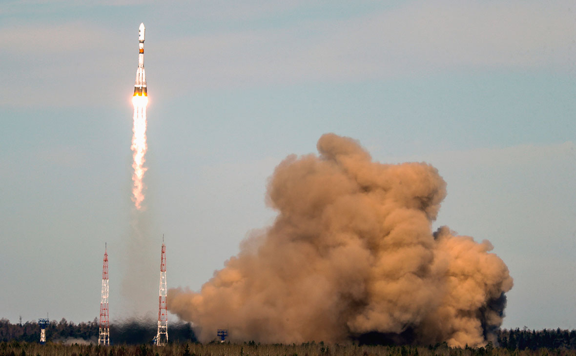 Запуск космического аппарата на ракете-носителе &laquo;Союз-2.1б&raquo; с космодрома Плесецк