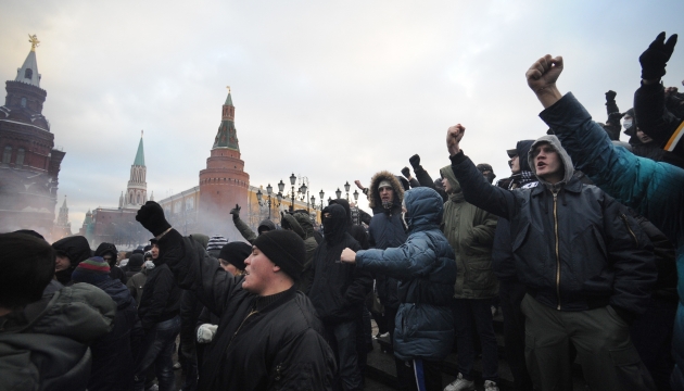 Фанаты устроили драку на Манежной площади