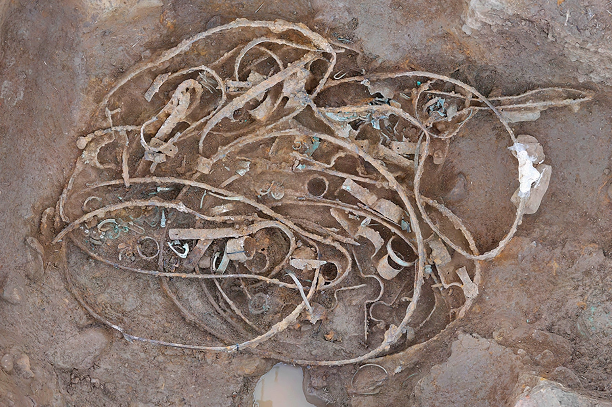 Место обнаружения железных покрышек