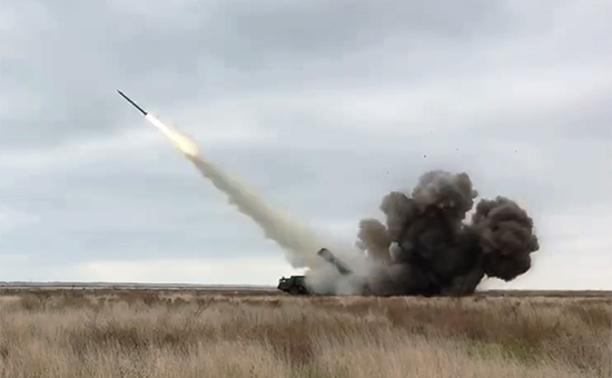 Во время ​испытаний украинской ракеты


