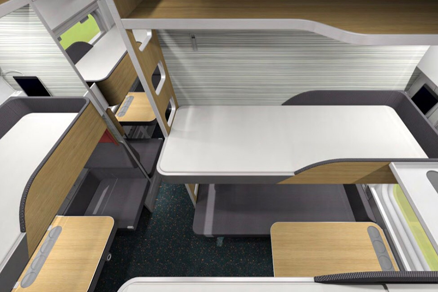В основе концепта &mdash; модульные конструкции, которые позволят пассажирам сформировать индивидуальное пространство
