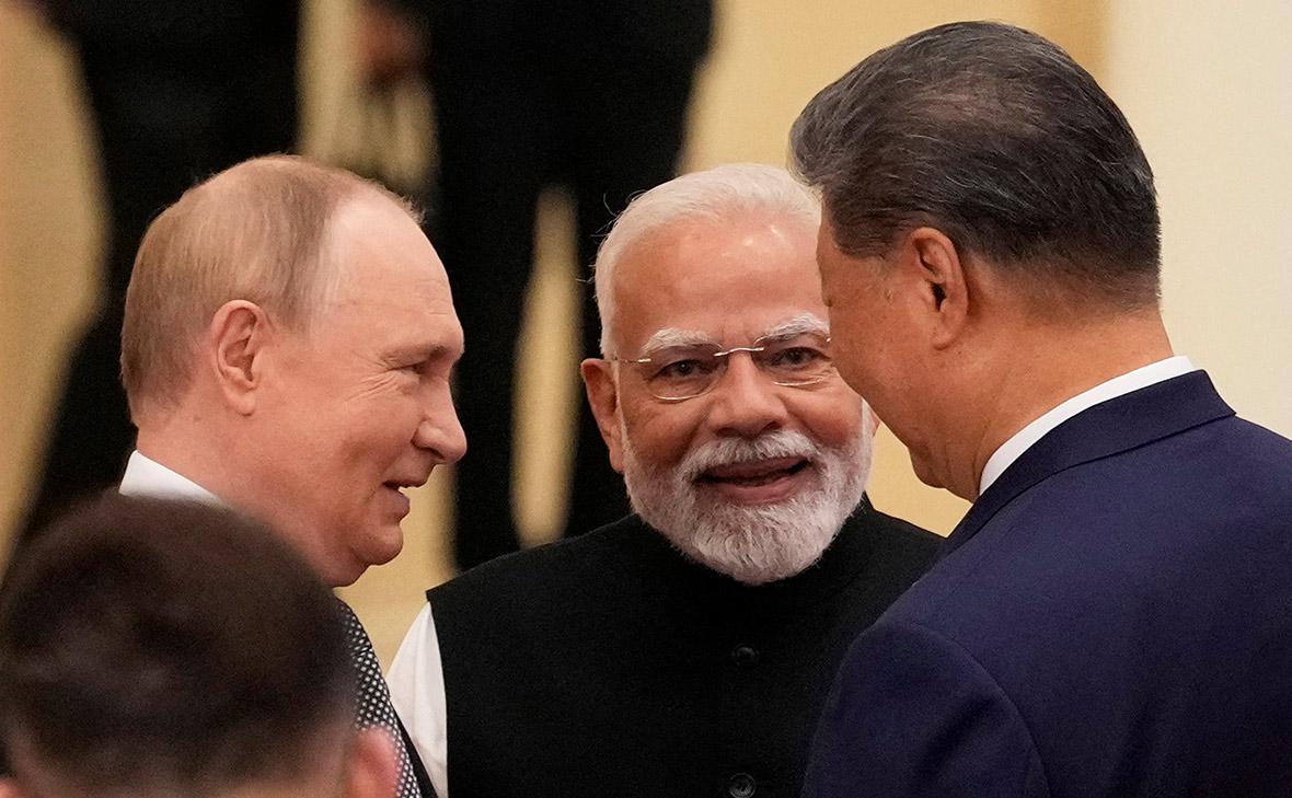 Владимир Путин, Нарендра Моди и Си Цзиньпин