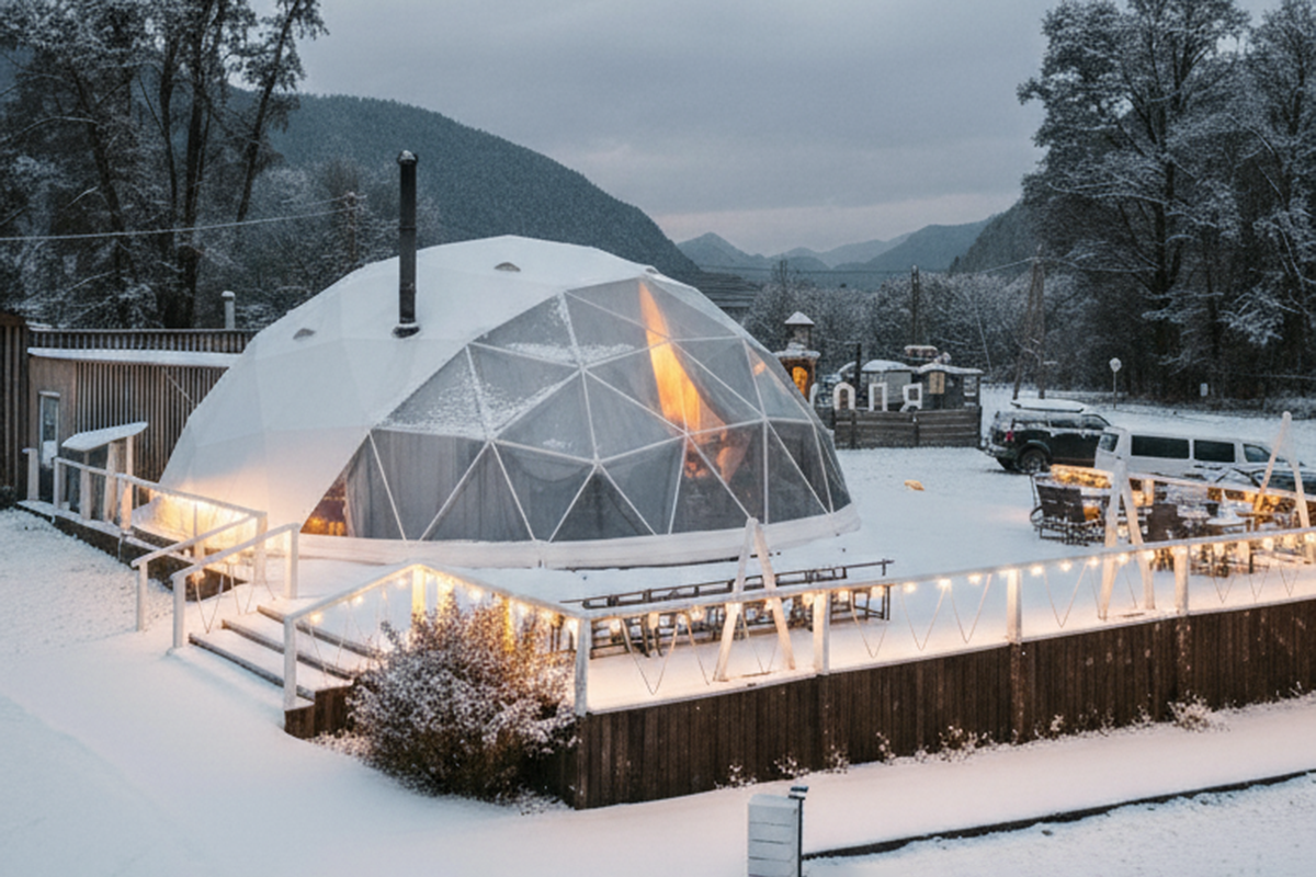 Kупoльный отeль «Bдoх»