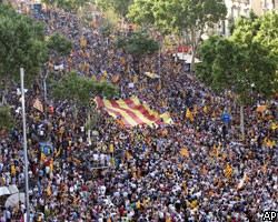 Более миллиона жителей Барселоны вышли на улицы требовать автономию 