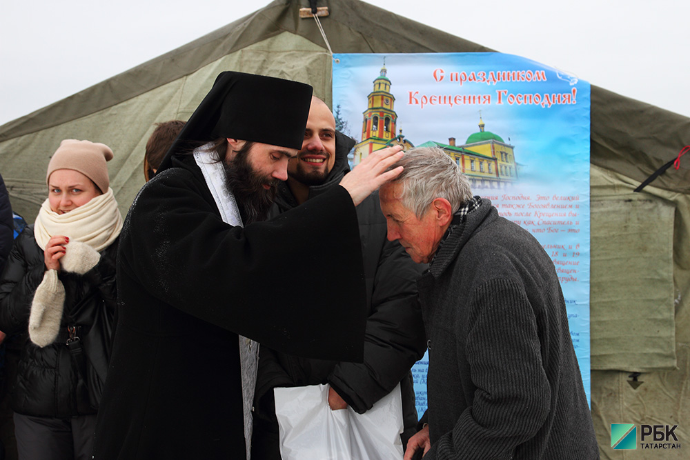 Праздник Крещения Господня на реке Казанка