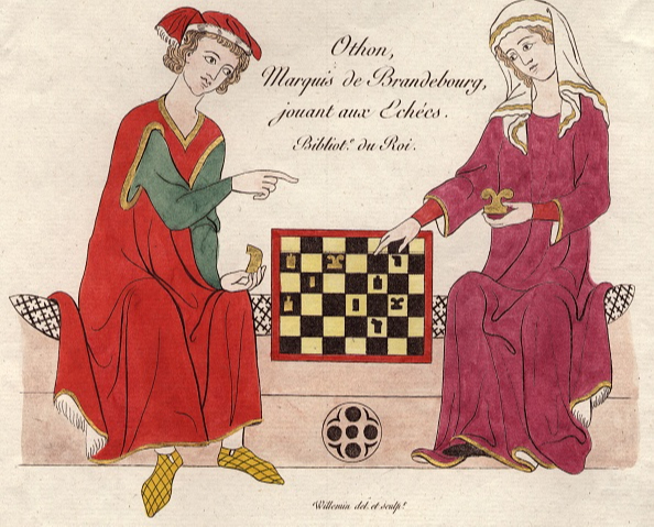 Игра в шахматы в 1350 году