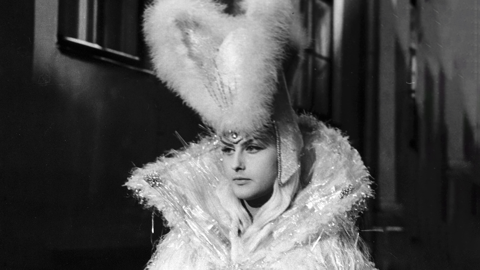 Наталья Климова на съемках фильма «Снежная королева»