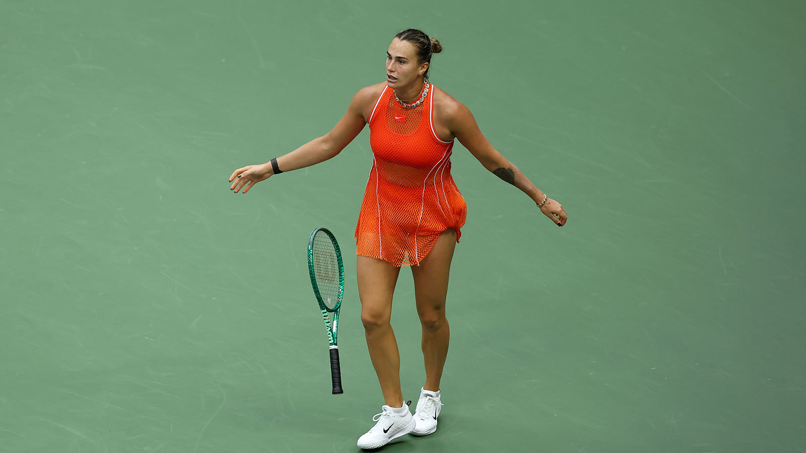 Арина Соболенко на турнире US Open 2026 года