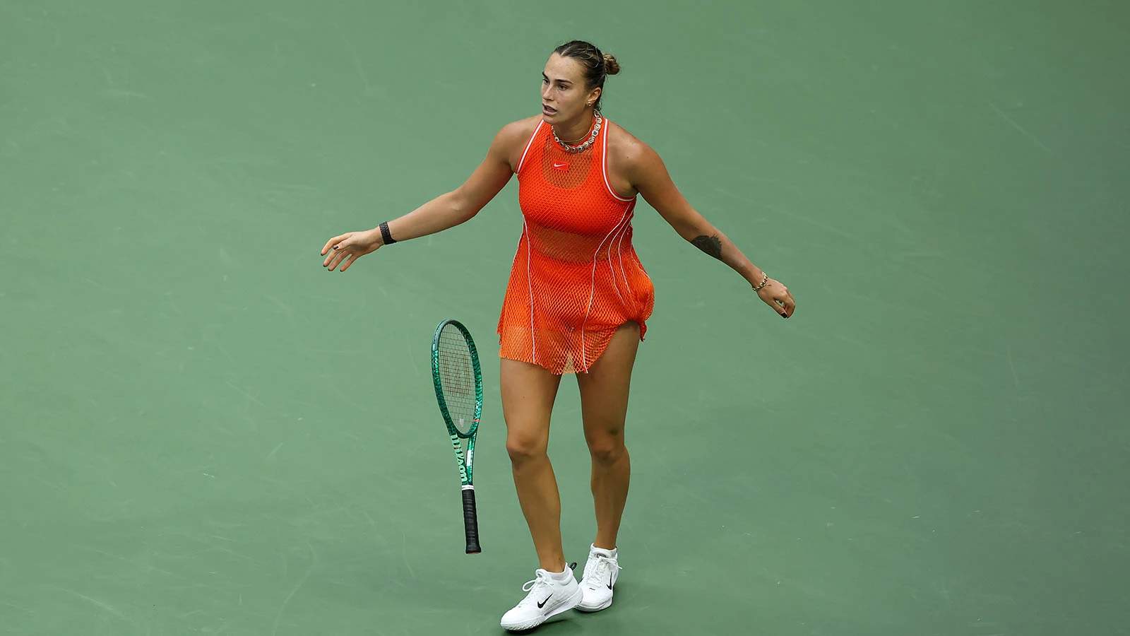 Арина Соболенко на турнире US Open 2026 года