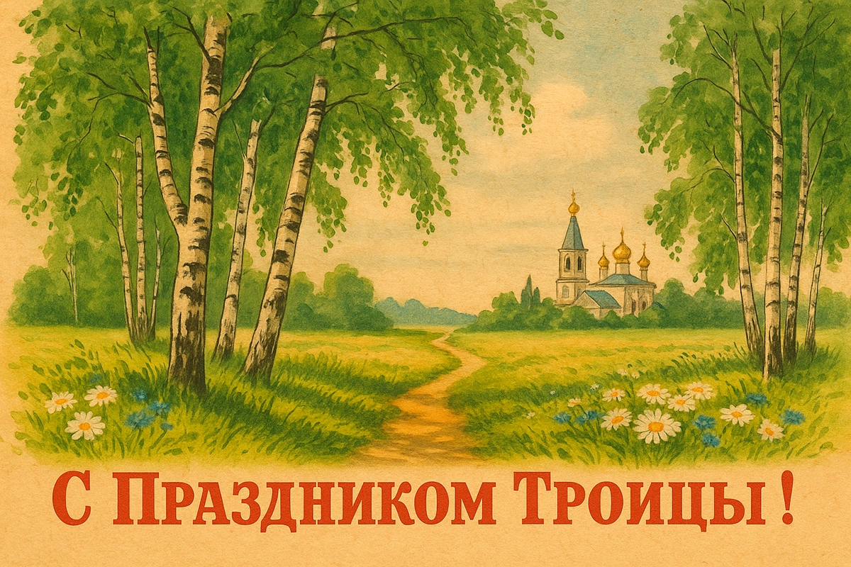 Открытки с Троицей. 30 красивых, старинных открыток со Святой Троицей