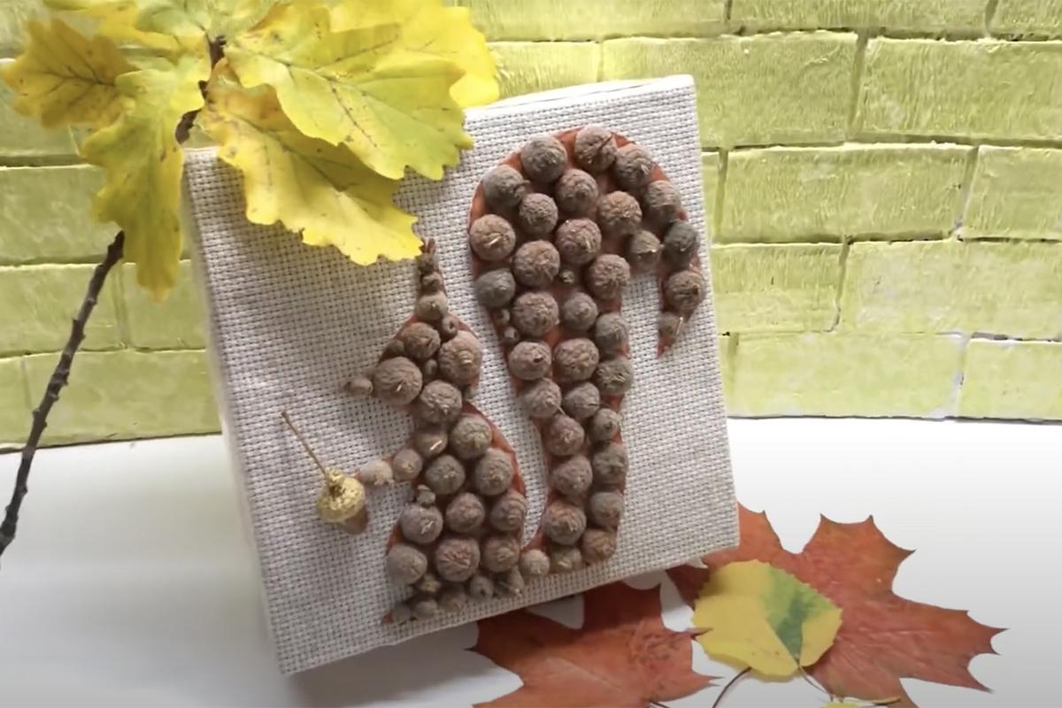 Аппликации из желудей — простой и увлекательный способ развития творческих способностей у детей