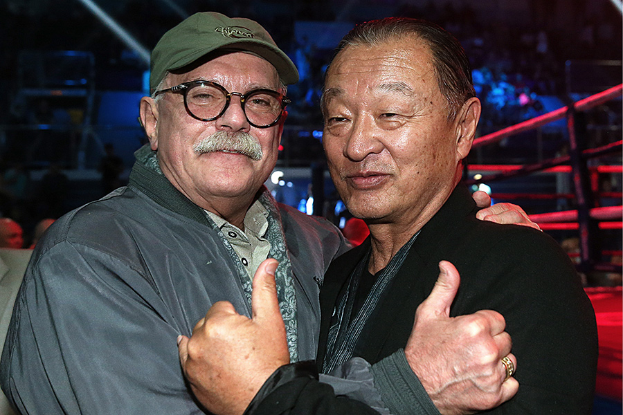 Никита Михалков и Кэри-Хироюки Тагава