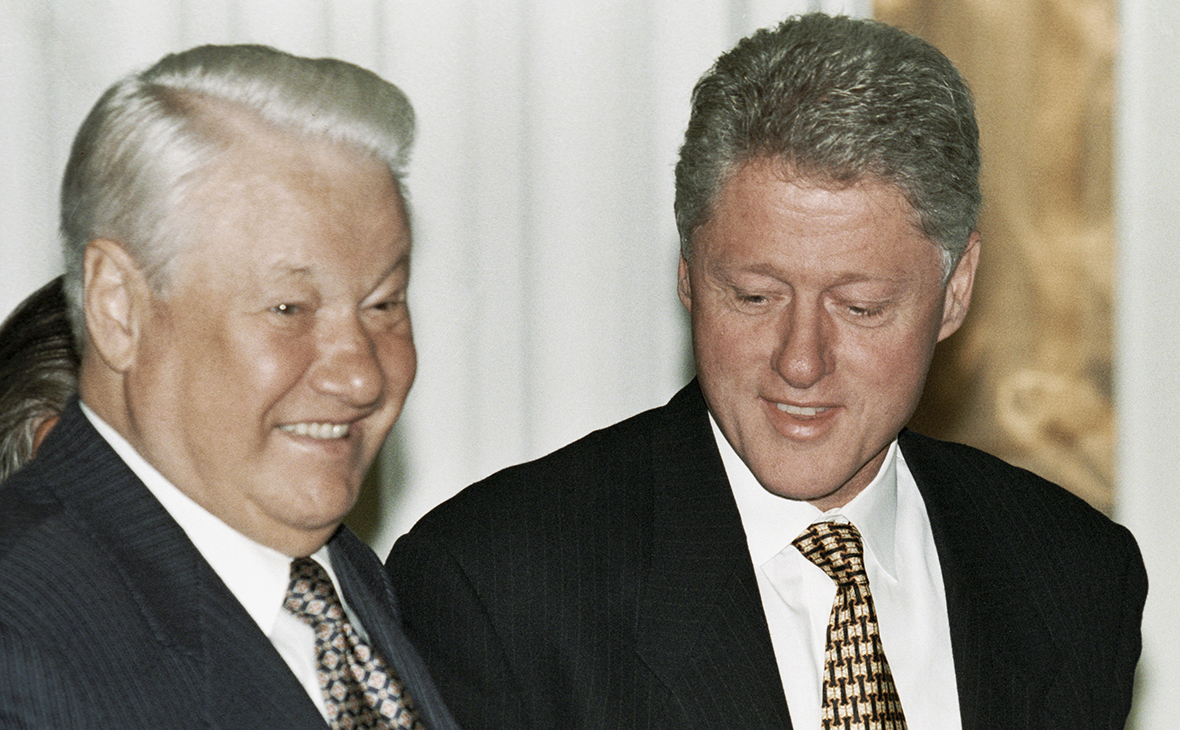 Борис Ельцин и Билл Клинтон. Сентябрь 1998 года