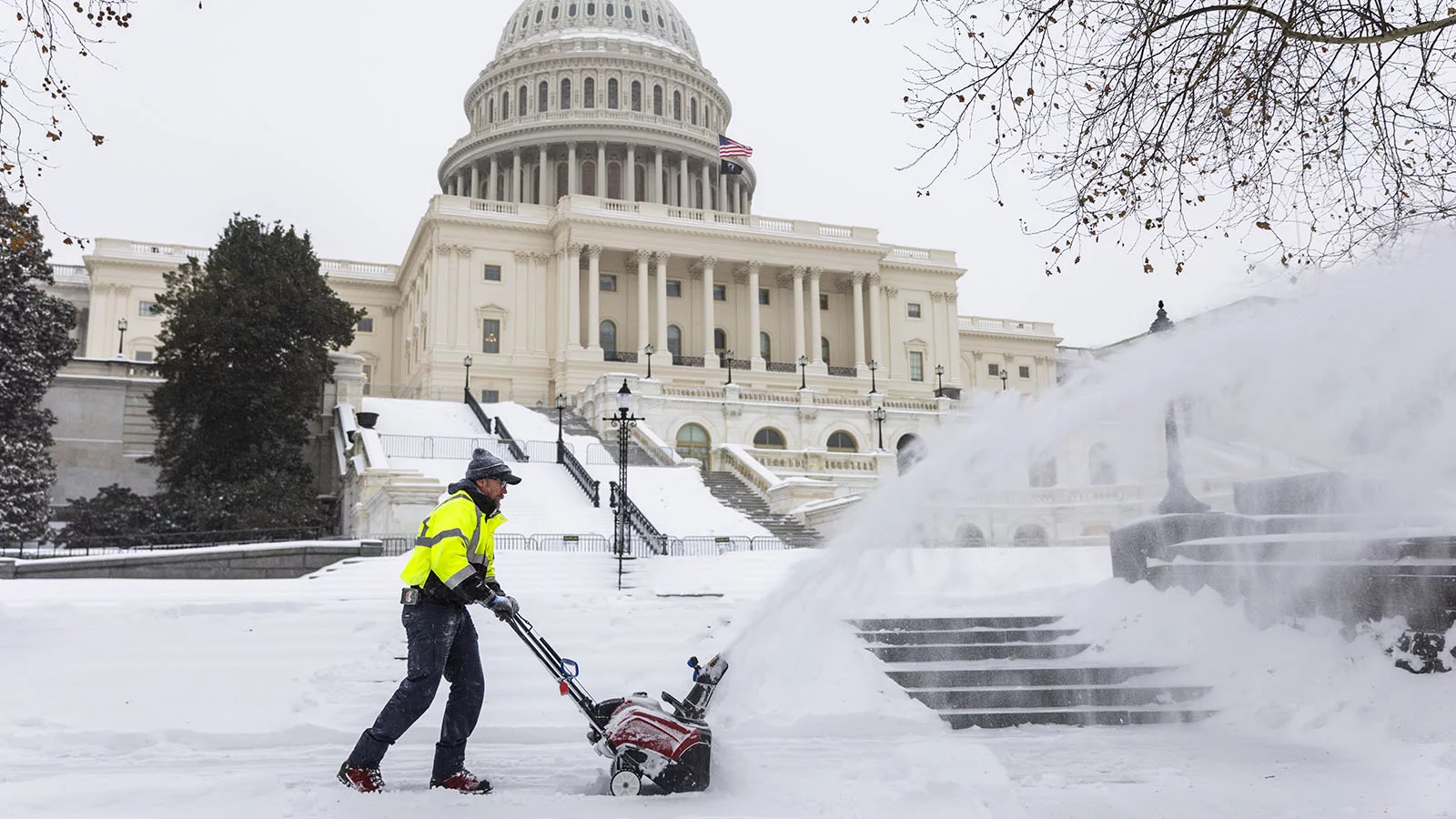 Cнежная буря в Вашингтоне