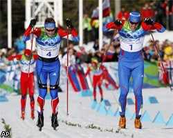 Российские лыжники взяли первое золото и серебро в Ванкувере
