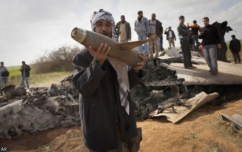 В Ливии разбился американский военный самолет