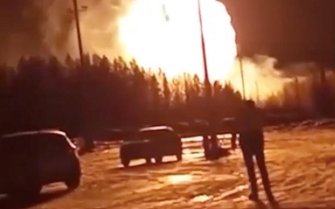 В Свердловской области произошел взрыв на магистральном газопроводе