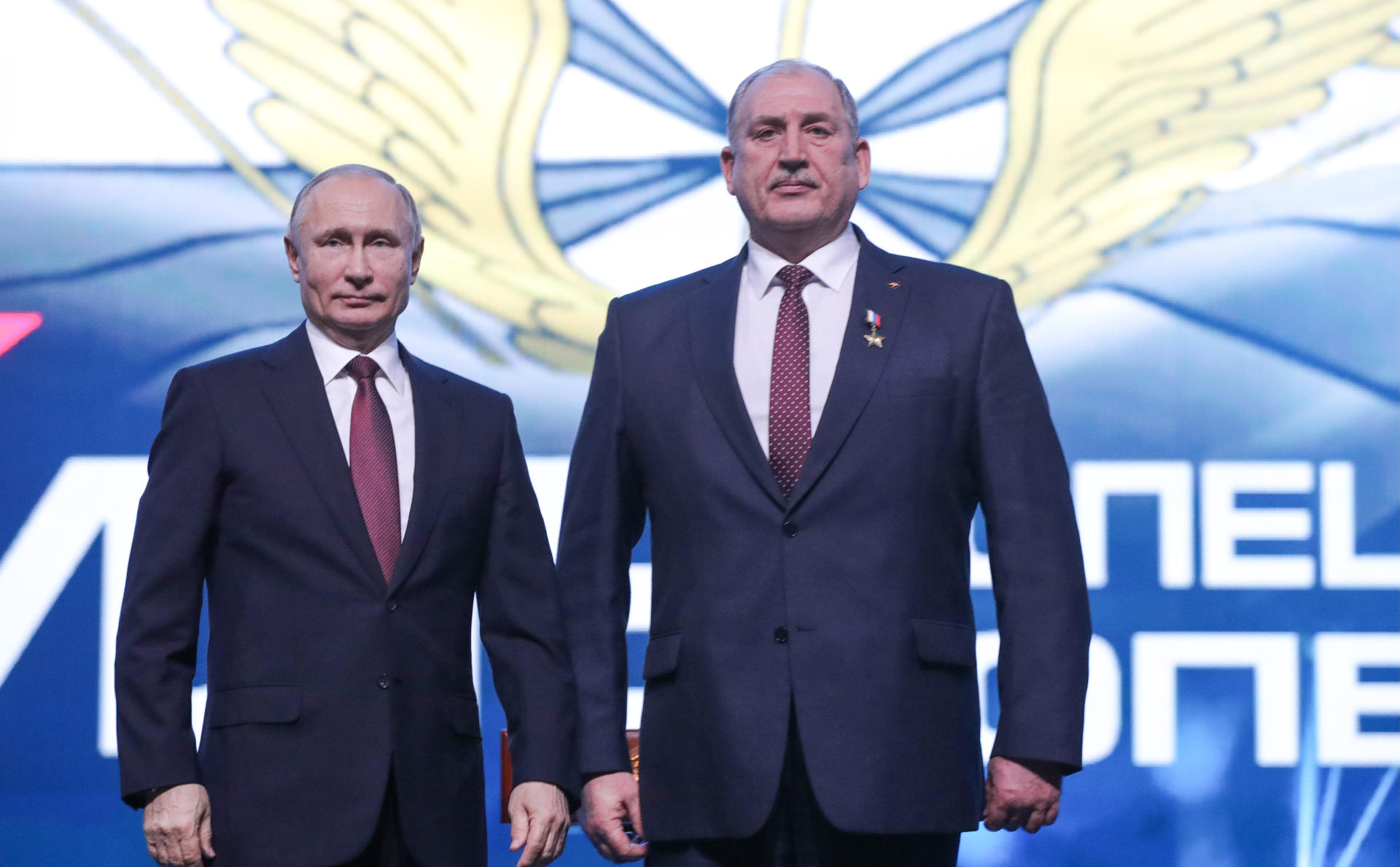 Владимир Путин и Владимир Ковтун (слева)
