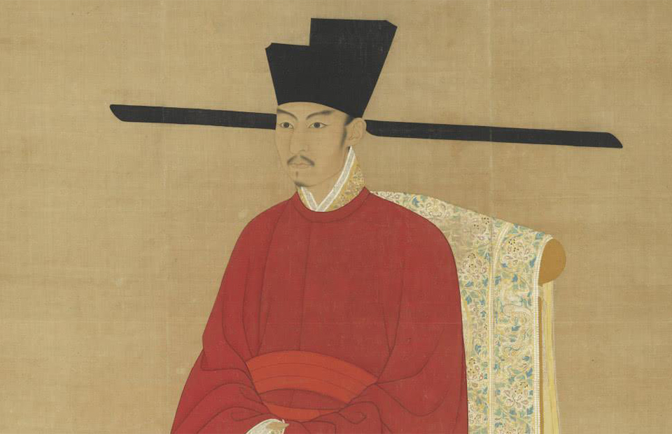 Император ​Чжэ-цзун с&nbsp;футоу на голове