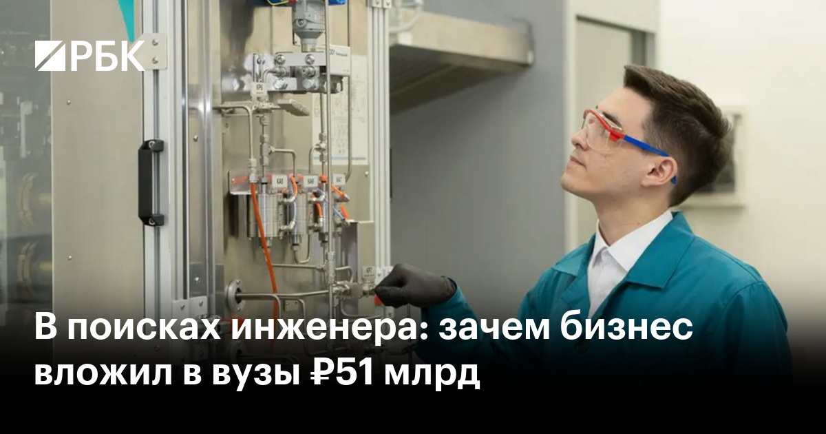 В поисках инженера: зачем бизнес вложил в вузы ₽51 млрд