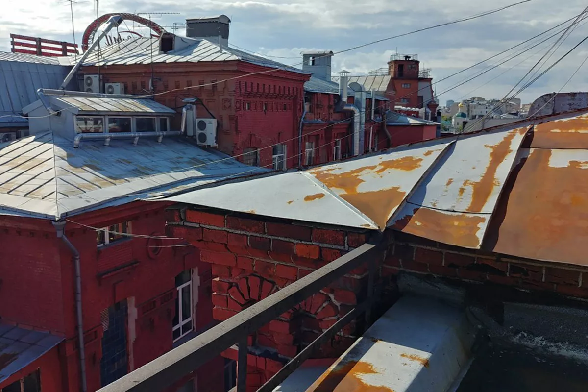 Крыша фабрики «Красный Октябрь»
