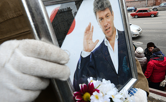 На церемонии прощания с Борисом Немцовым, март 2015 года