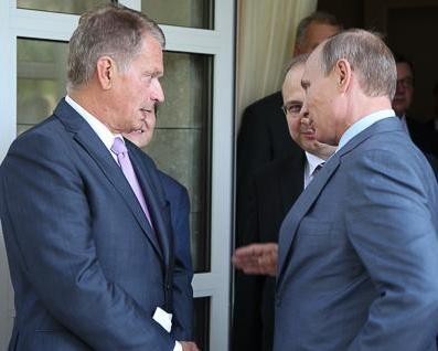 Фото: С.Ниинисте и В.Путин/president.fi