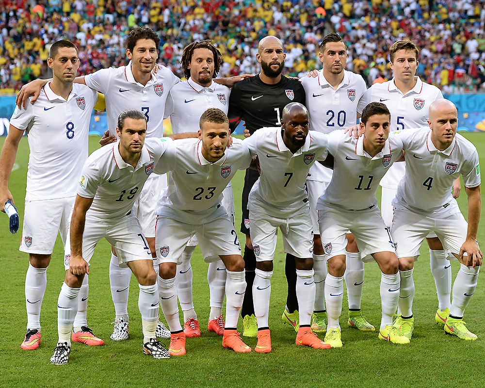 Сборная США перед матчем 1/8 финала чемпионата мира по футболу 2014
