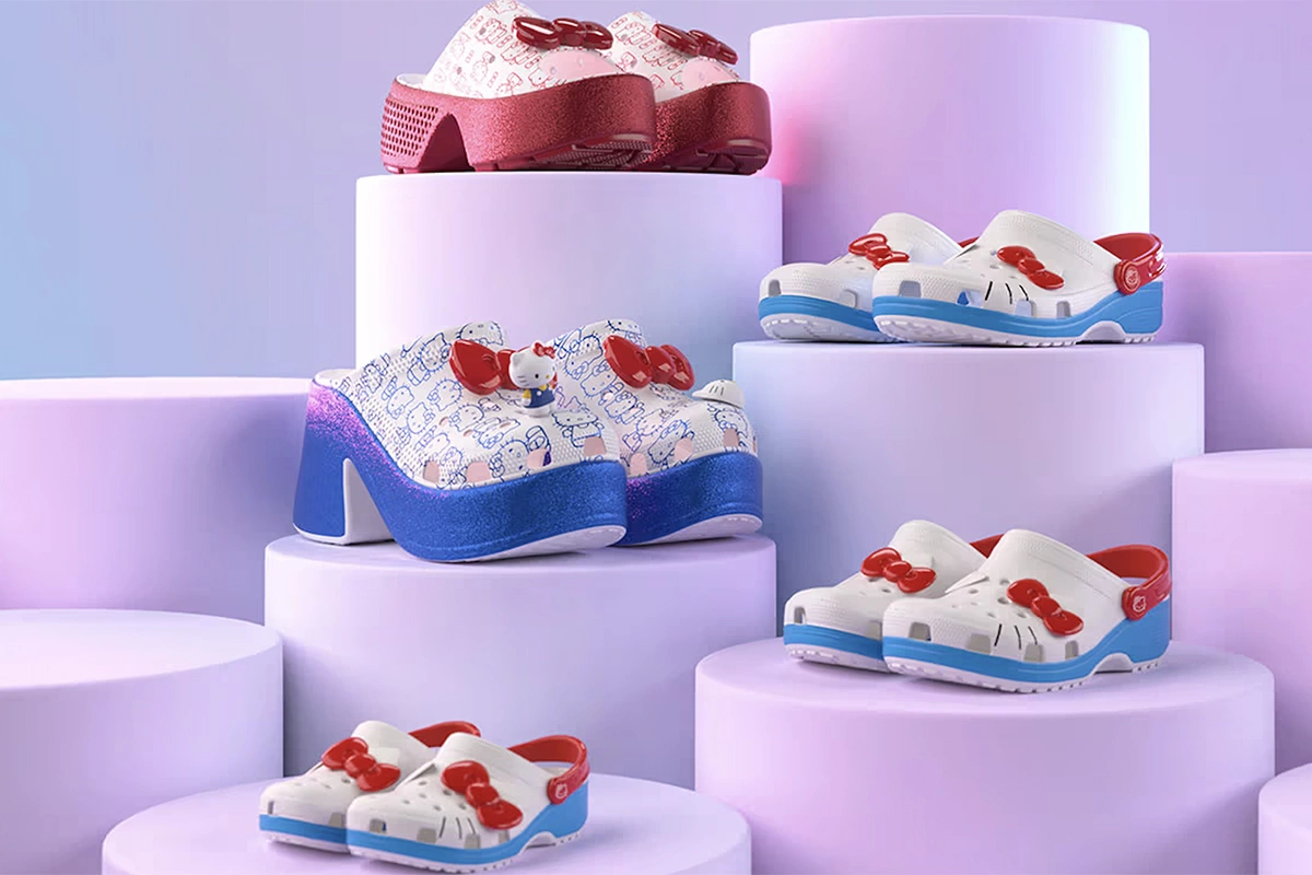 Коллаборация Crocs и Hello Kitty
