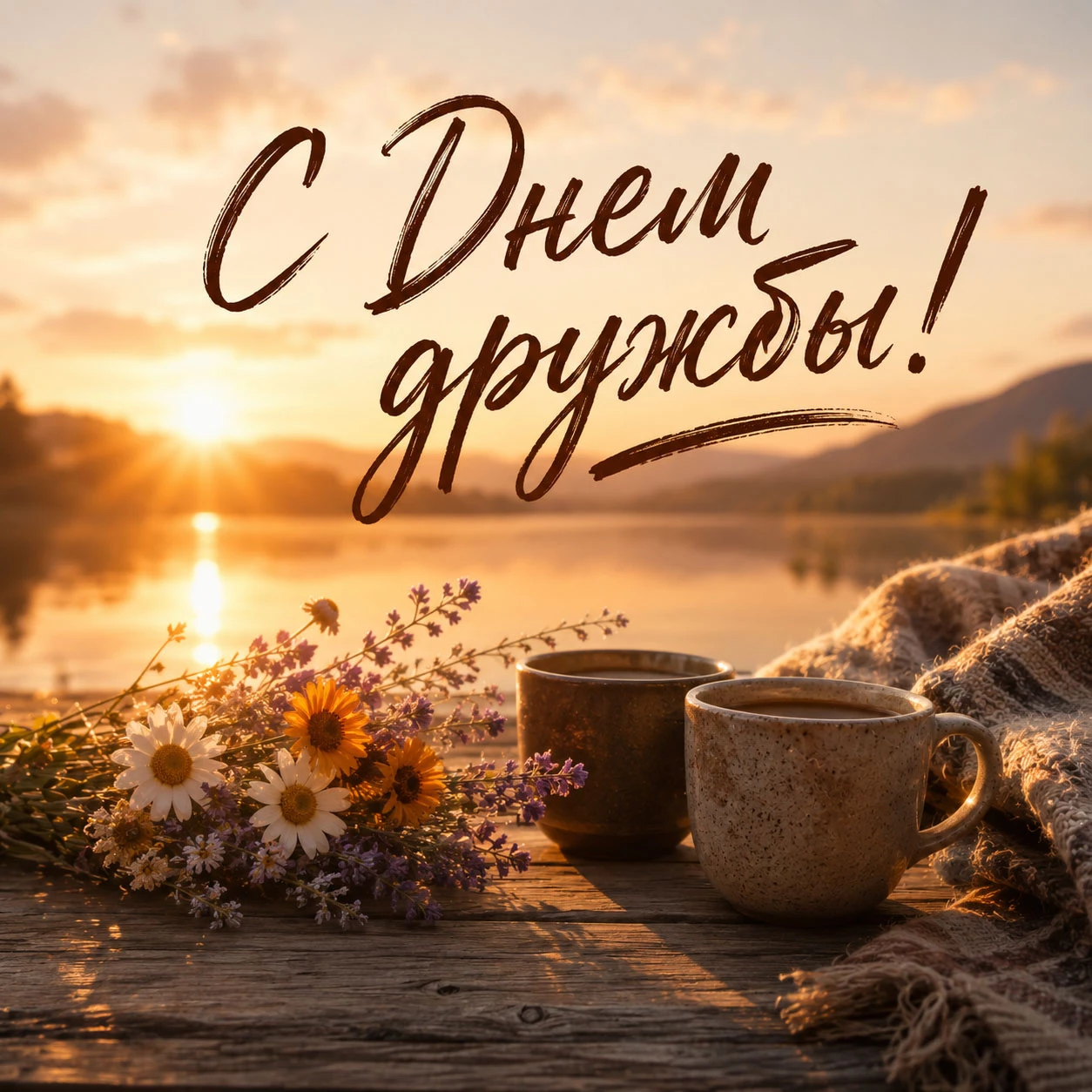 Нежная открытка ко Дню дружбы