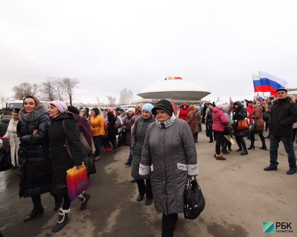 Митинг в поддержку присоединения Крыма.