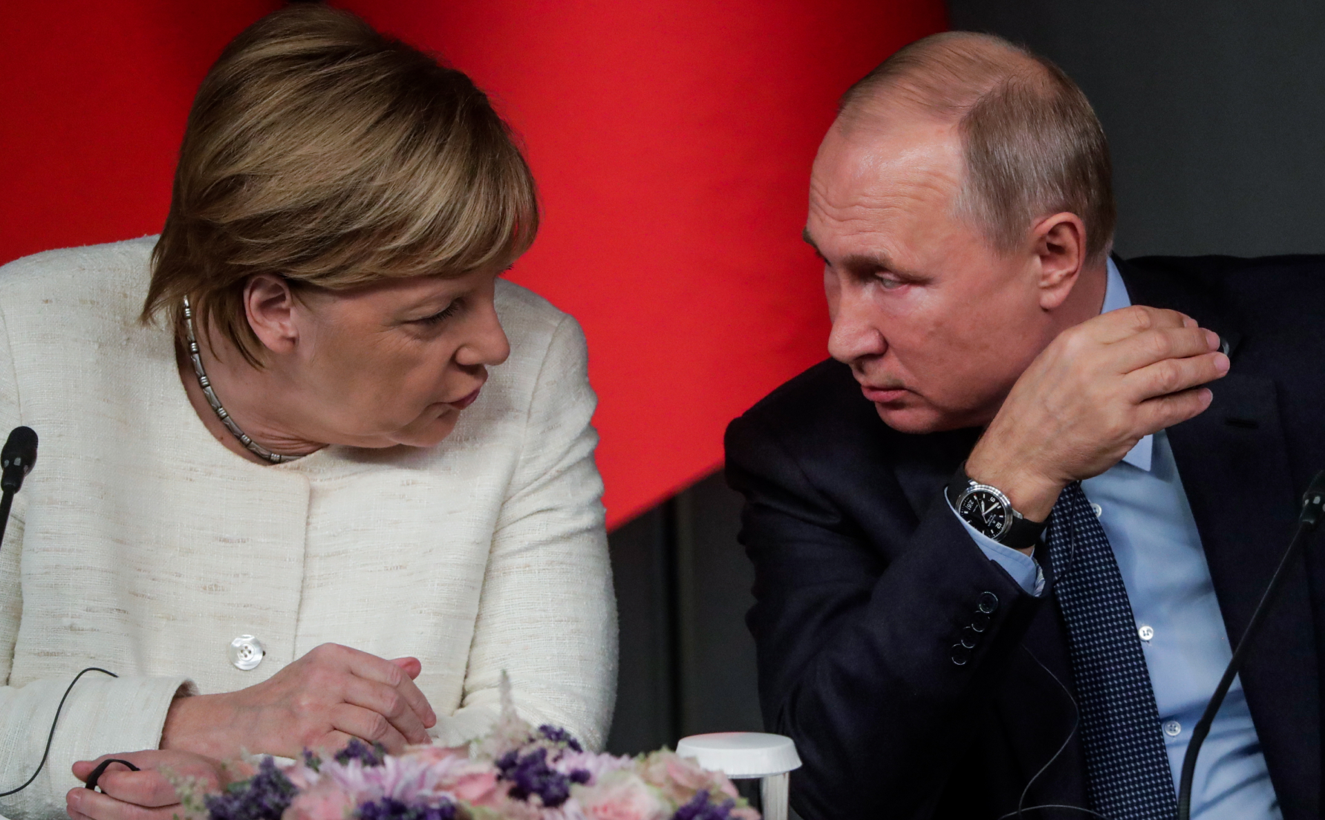 Канцлер Германии Ангела Меркель и президент России Владимир Путин&nbsp;