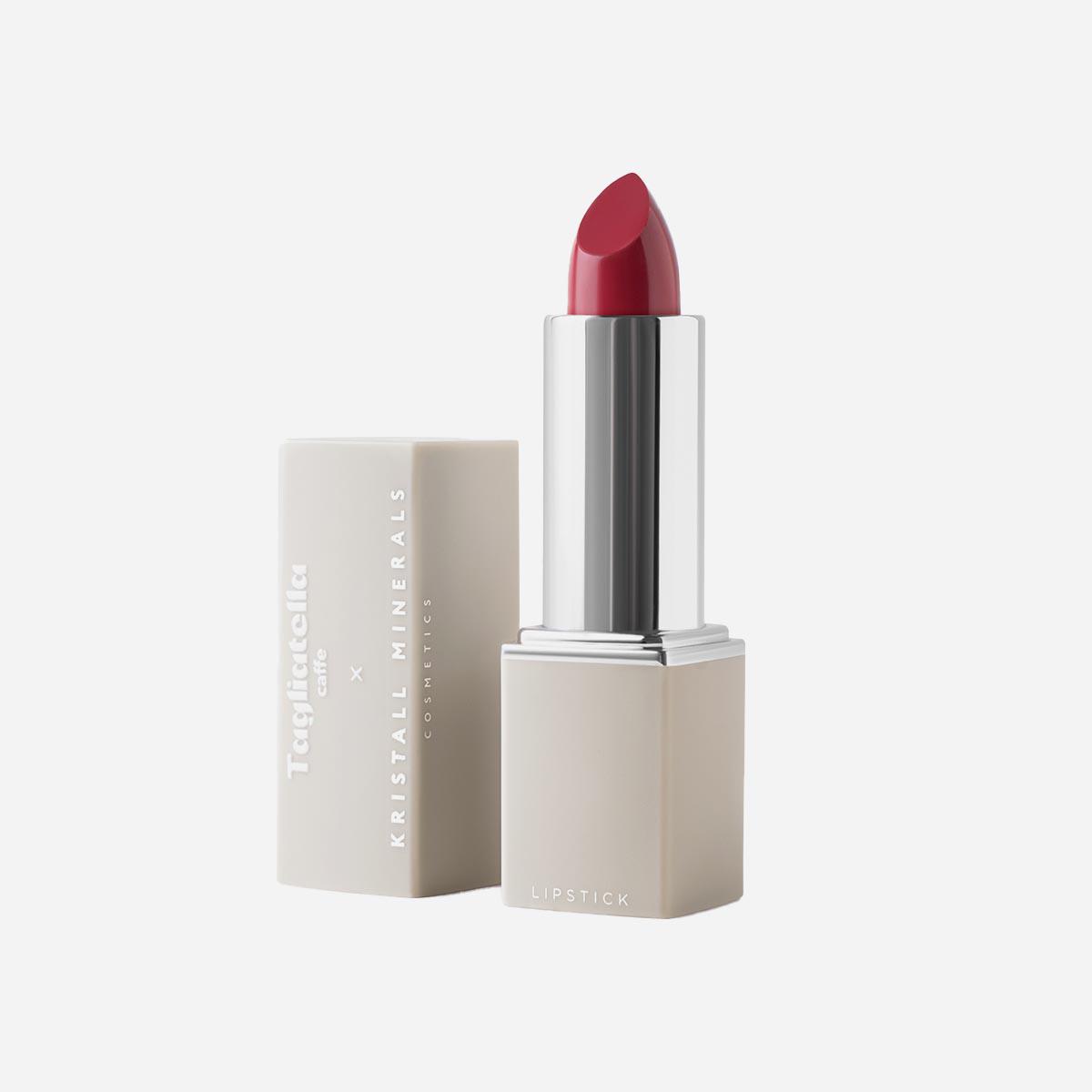 Губная помада кремовая Kristall Minerals x Tagliatella Caffe, 10 Italian red,&nbsp;Kristall Minerals, 1200 руб. (kmcosmetics.ru)