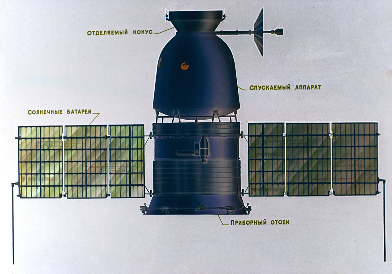 На фото: общий вид межпланетной автоматической станции &laquo;Зонд-5&raquo;.

Год миссии:  1968

Основные достижения: первый облет Луны с возвращением на Землю, первый облет Луны с живыми существами на борту.

Автоматическая межпланетная станция &laquo;Зонд-5&raquo; была запущена 15 сентября 1968 года. Она представляла собой беспилотный вариант корабля 7К-Л1&nbsp;в рамках советской лунной программы УР500К-Л1, главной целью которой было достижение приоритета СССР в первом пилотируемом полете к Луне.

На борту станции находились растения, бактерии, насекомые (мухи-дрозофилы) и две черепахи.