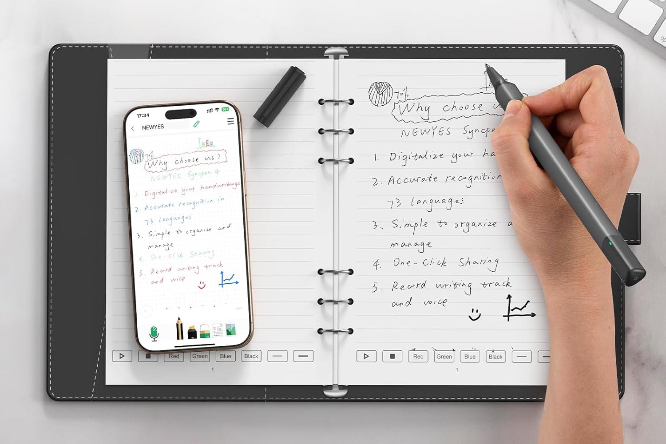 Умная ручка SyncPen 4, Newyes, цена по запросу (Ozon)