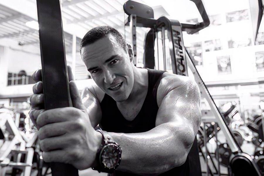 Александр Невский во время тренировки