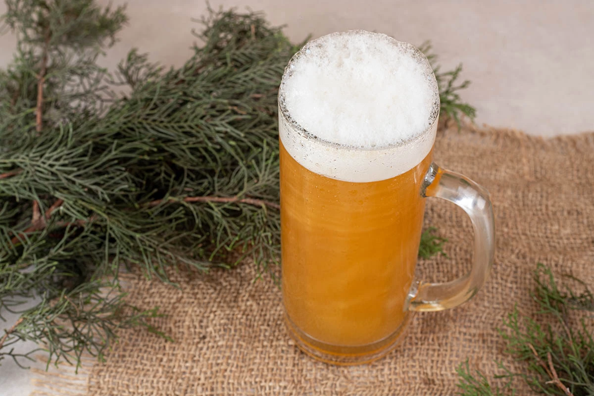 Пивной коктейль с яйцом