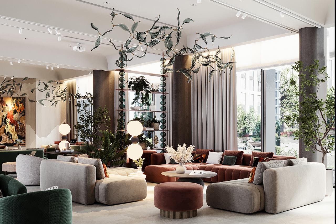 В элитном квартале «Тишинский бульвар» 14 домов. Между тремя приватными дворами проложен прогулочный бульвар