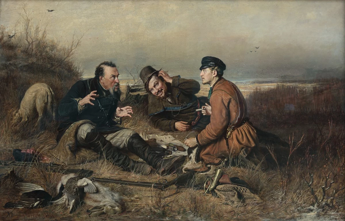 «Охотники на привале» (1871), Василий Перов