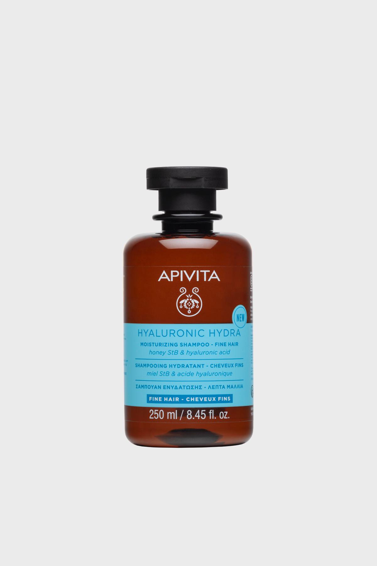 Увлажняющий шампунь Hyaluronic hydra moisturizing, Apivita, 946 руб. («Золотое яблоко»)
