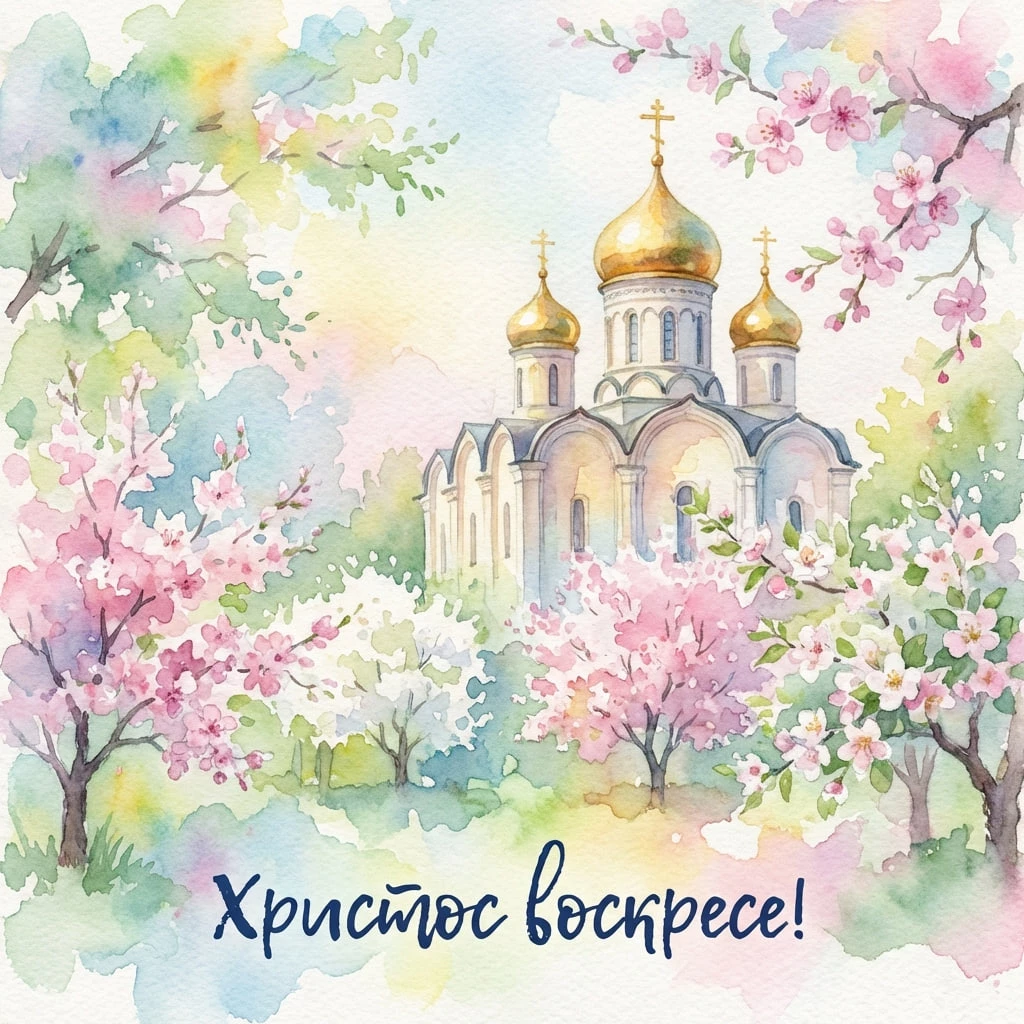 Открытки с Пасхой-2026 для родных и близких