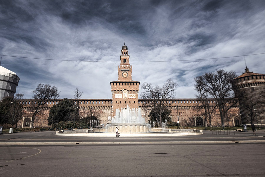 Замок Сфорца, Милан, 27 февраля