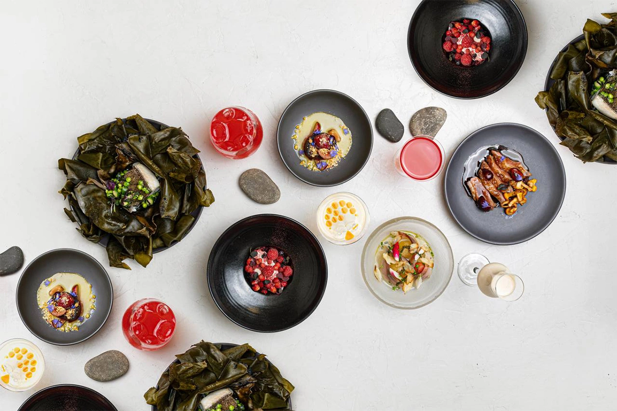 В ресторане Bjorn можно заказать алкогольное или безалкогольное сопровождение