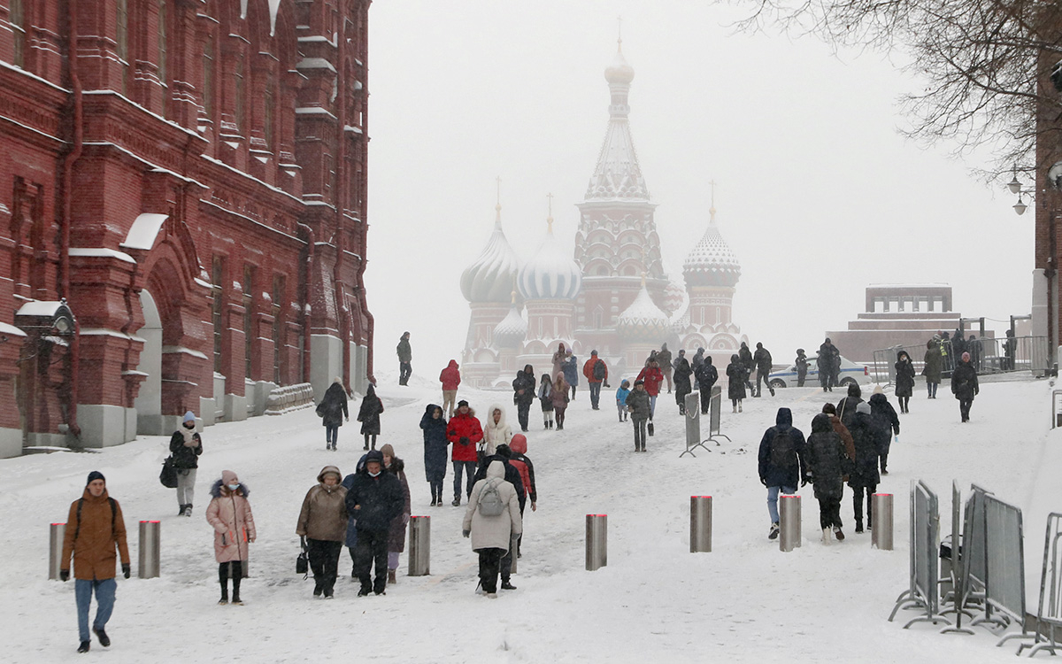 Снегопад в Москве 2022