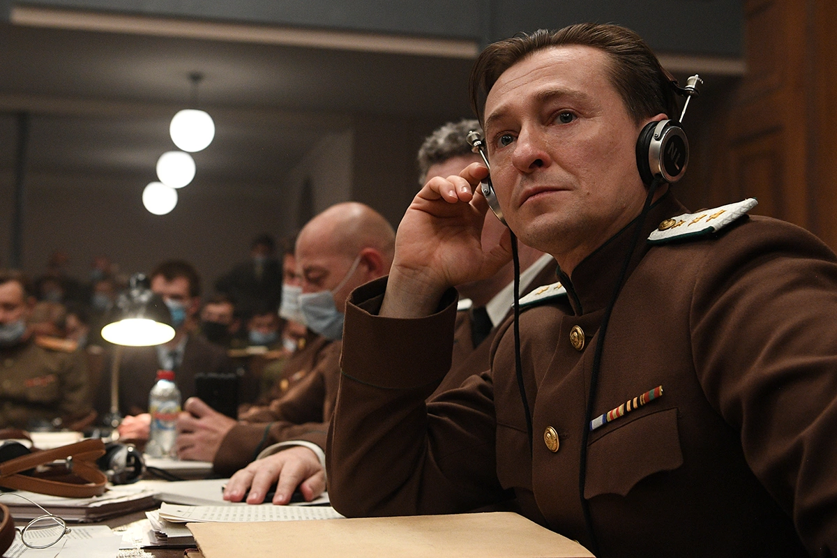 Сергей Безруков на съемках одной из сцен художественного фильма «Нюрнберг»