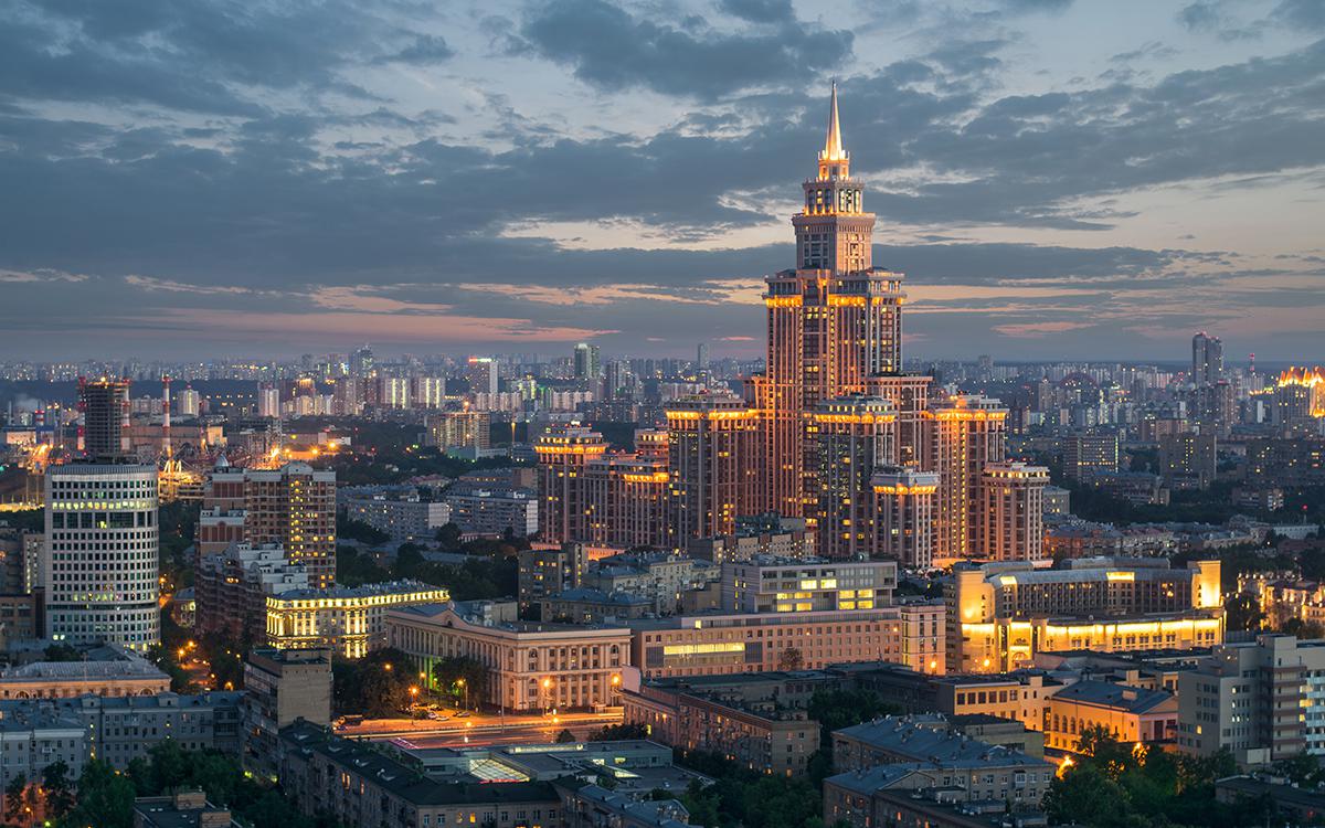Вид на ЖК «Триумф Палас»