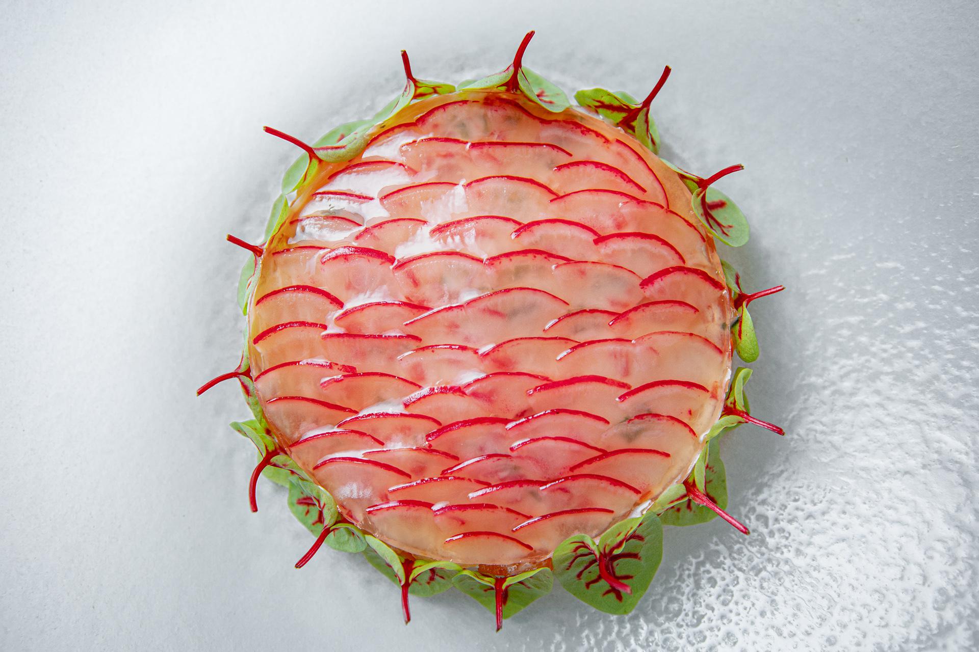 Свежая семга с абхазским лимоном