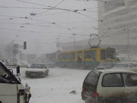 Из-за сильного снегопада в центральных районах Приморья перекрыта федеральная автотрасса Владивосток - Хабаровск