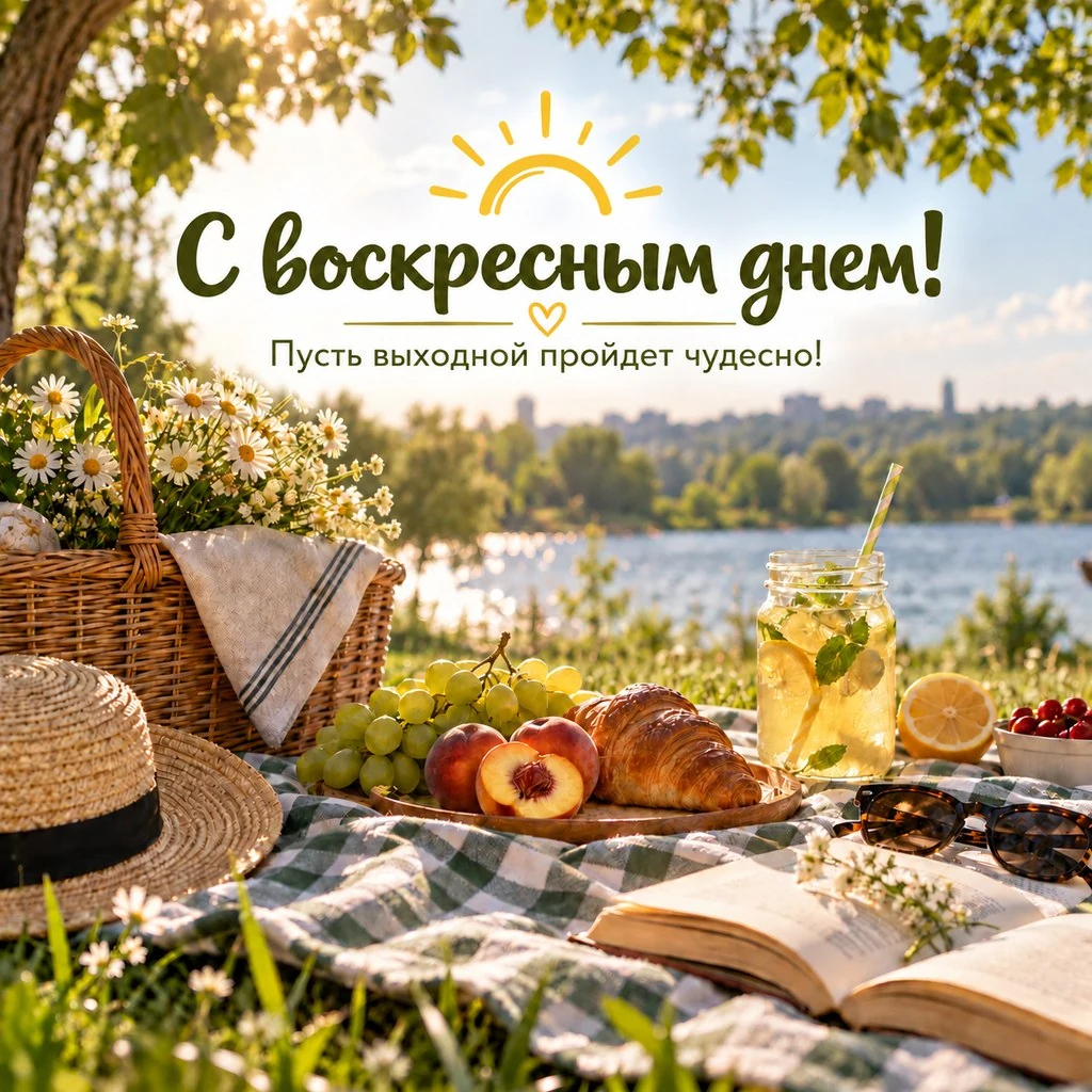 Красивая открытка с воскресным днем
