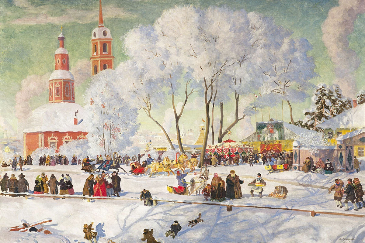 Борис Кустодиев, «Масленица» (1920)